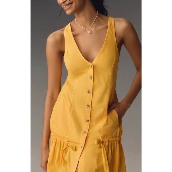 NWT Daily Practice by Anthropologie Mango Midi Dress - Medium - Picture 3 of 5